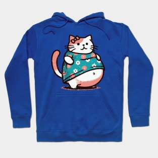 Chubby Cat Lady // Kawaii Cat Lover Hoodie